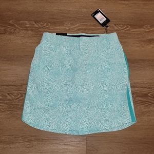 Under Armour 1370130 UA Links Printed Women's Skort Teal Size 2 New Golf Tennis
